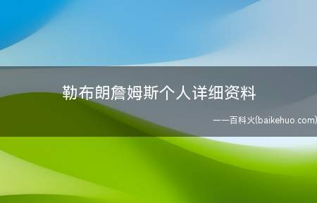 勒布朗詹姆斯个人详细资料(2010年詹姆斯转会至迈阿密热火队)