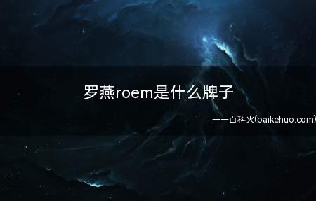 罗燕roem是什么牌子(ROEM罗燕是衣恋企业较为有象征性的少淑女装品牌)
