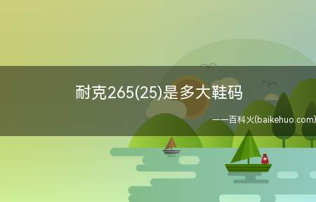 耐克265(25)是多大鞋码(耐克265(2.5)与美国平时所穿鞋对照是8)