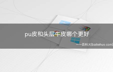 pu皮和头层牛皮哪个更好