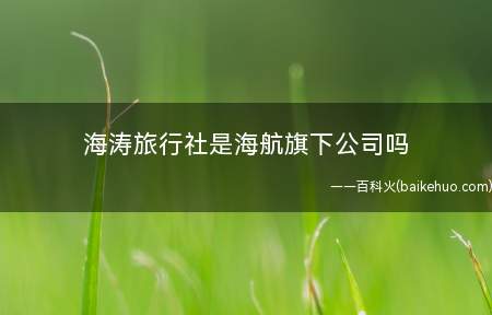 海涛旅行社是海航旗下公司吗
