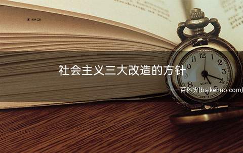 社会主义三大改造的方针