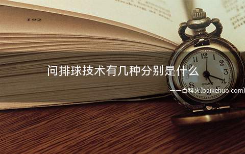 问排球技术有几种分别是什么