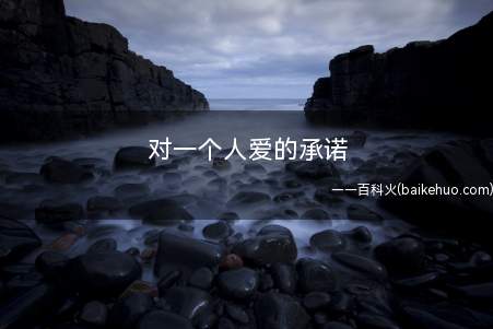 对一个人爱的承诺