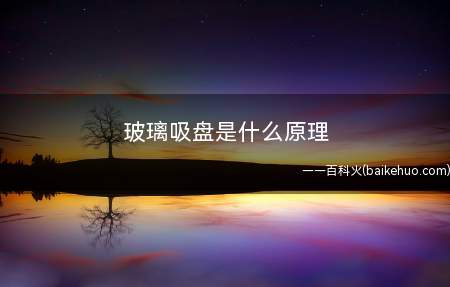玻璃吸盘是什么原理