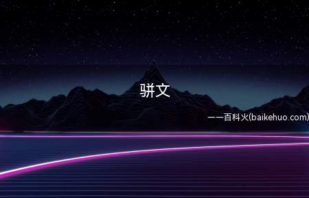 骈文是什么意思