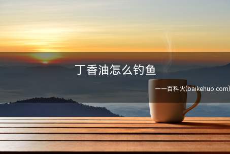 丁香油怎么钓鱼