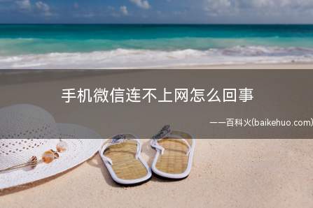 手机微信连不上网怎么回事