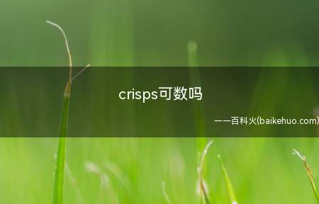 crisps可数吗