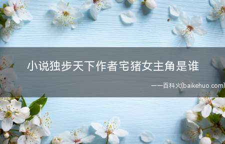 小说独步天下作者宅猪女主角是谁