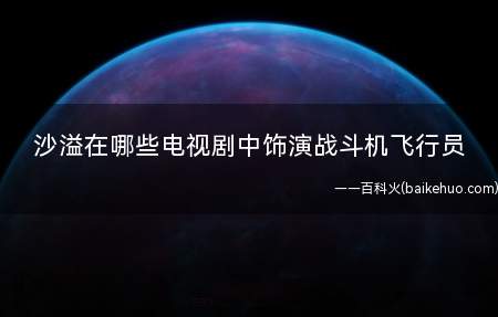 沙溢在哪些电视剧中饰演战斗机飞行员