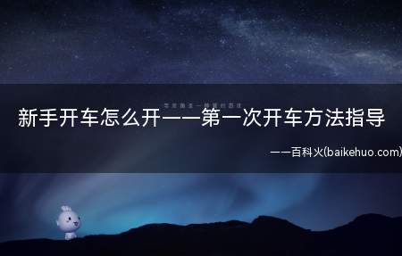 新手开车怎么开——第一次开车方法指导