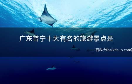 广东普宁十大有名的旅游景点是