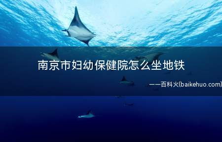 南京市妇幼保健院怎么坐地铁