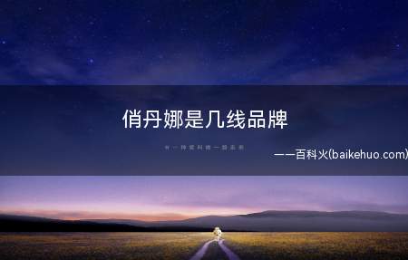 俏丹娜是几线品牌