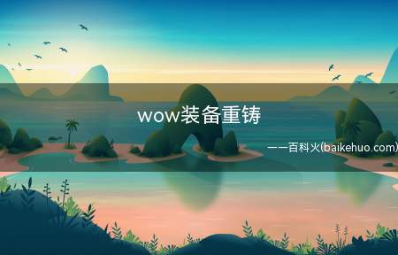 wow装备重铸是什么意思