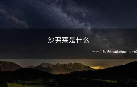 沙弗莱是什么