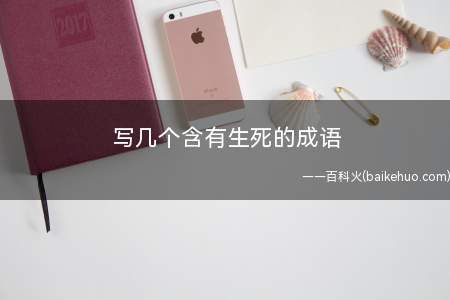 写几个含有生死的成语