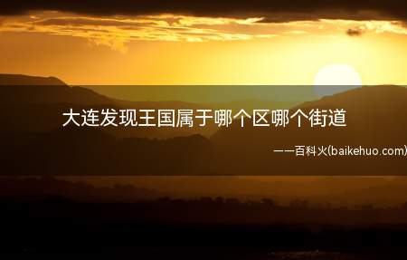 大连发现王国属于哪个区哪个街道(大连发现王国金州区,石油和运输领域占有不可或缺的地位)