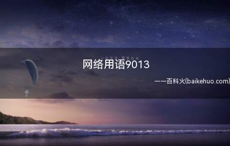 网络用语9013是什么意思（相近数据梗 9013梗的来源是什么）
