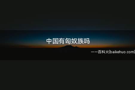 中国有匈奴族吗（中国没匈奴族,不代表没有匈奴后裔）