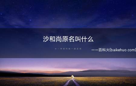 沙和尚原名叫什么(《西游记》中的沙僧,被俗称为沙和尚,其实他法名悟净,叫做沙悟)