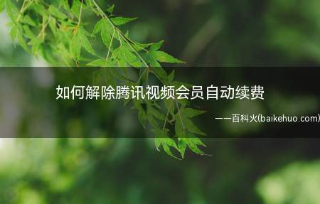 如何解除腾讯视频会员自动续费(演示机型:Iphone 13)
