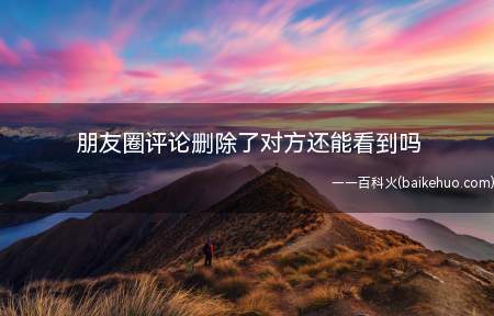 朋友圈评论删除了对方还能看到吗(演示机型:Iphone 12)