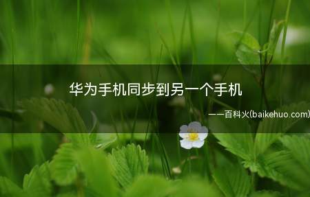 华为手机同步到另一个手机(华为手机同步到另一个手机的具体操作步骤)