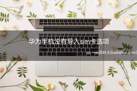 华为手机没有导入sim卡选项(华为P50 Pro系统取消导入sim卡选项)
