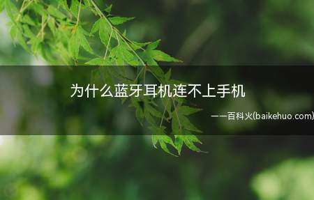 为什么蓝牙耳机连不上手机(华为Mate40 Pro蓝牙耳机连不上手机)