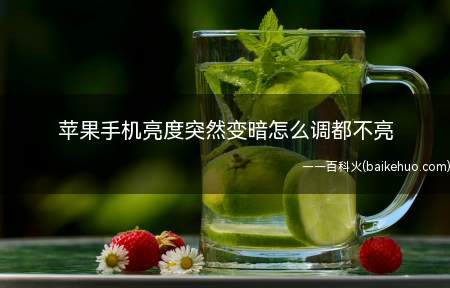苹果手机亮度突然变暗怎么调都不亮