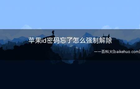 苹果id密码忘了怎么强制解除(爱思助手苹果id密码忘了)