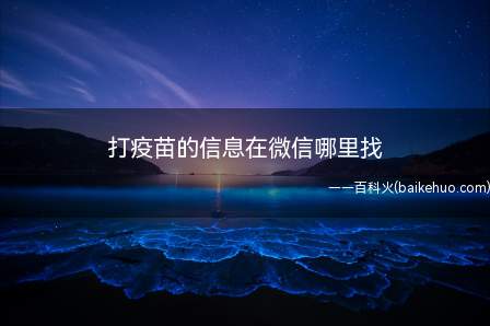 打疫苗的信息在微信哪里找（演示机型:Iphone 12）