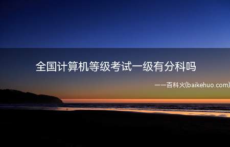 全国计算机等级考试一级有分科吗(全国计算机等级一级考试有分科)