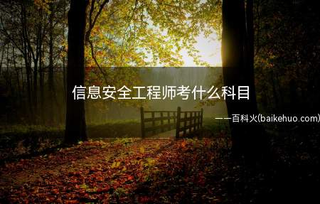 信息安全工程师考什么科目(信息安全工程师考试科目有两科)