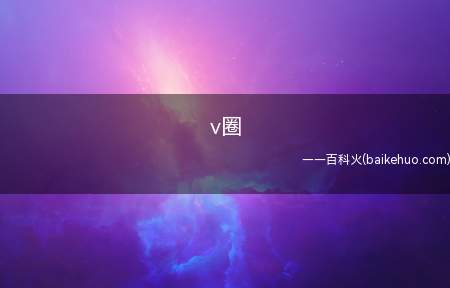 v圈是什么梗(二次元粉丝圈)