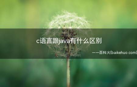 c语言跟java有什么区别(c语言跟java在应用领域、基本数据类型、通用性等方面有区别)