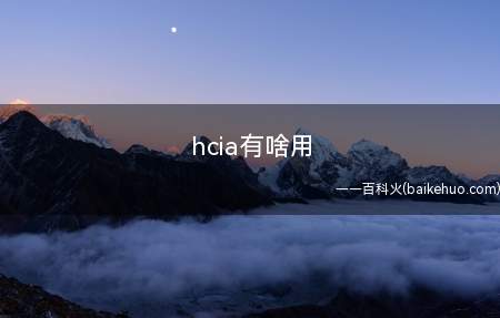 hcia有啥用(通过hcia考试证明该人员具备安装、配置、运行ICT设备,并)