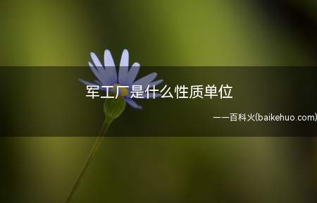 军工厂是什么性质单位(中国军工企业十强排行榜)