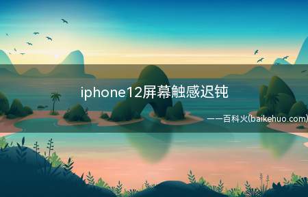 iphone12屏幕触感迟钝(iphone12屏幕触感迟钝的具体操作步骤)