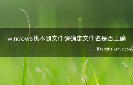 windows找不到文件请确定文件名是否正确（ASUS S340MC系统）