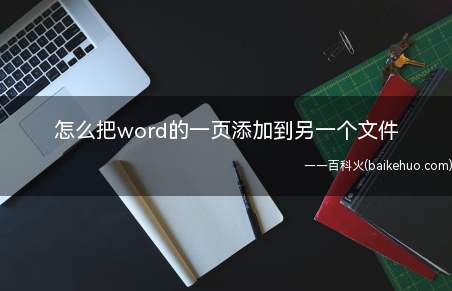 怎么把word的一页添加到另一个文件(Microsoft Office word 2019Word)