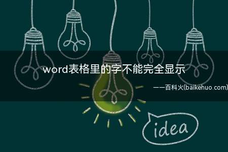 word表格里的字不能完全显示（Microsoft Office word 2019）