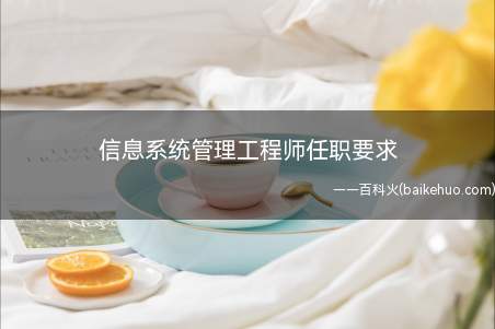 信息系统管理工程师任职要求(信息系统管理工程师任职要求有哪些?)