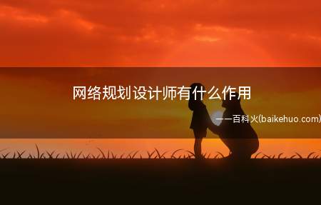网络规划设计师有什么作用(考取了网络规划设计师有什么作用)