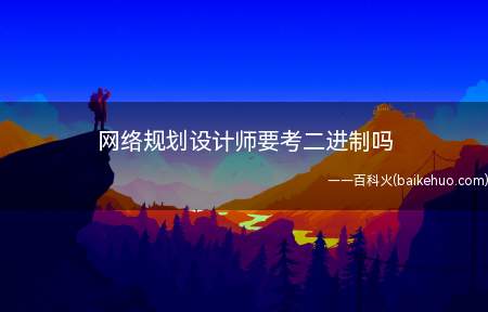 网络规划设计师要考二进制吗