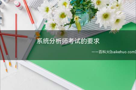 系统分析师考试的要求（系统分析师考试的要求有哪些）