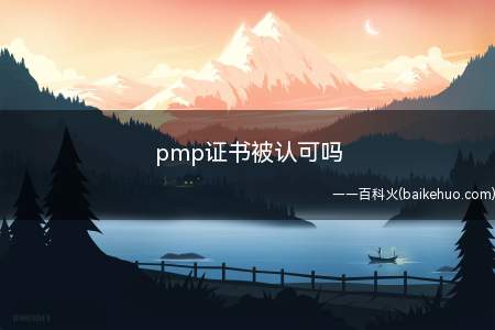 pmp证书被认可吗(拓展:没有经验可以考pmp吗)