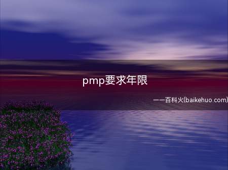 pmp要求年限(拓展:pmp考试费用多少)